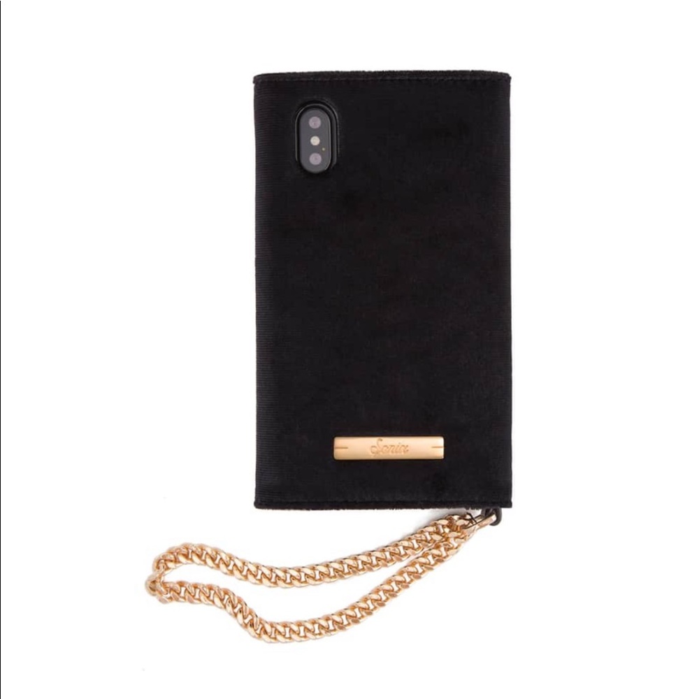 Sonix Black Velvet Studded iPhone X/Xs Case - Picture 4 of 7